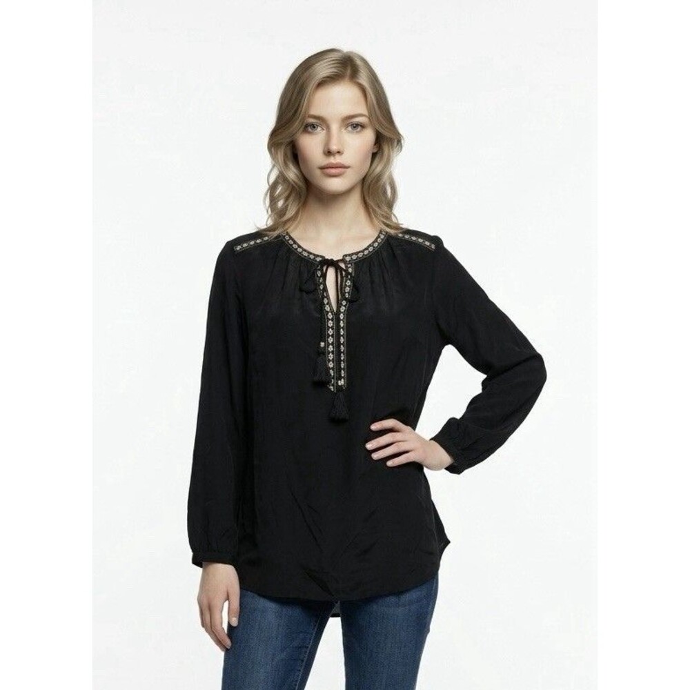 Dr2 Blouse Women's Small  Boho Embroidered